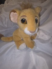 1993 Lion King Baby Simba Plush Disney Squeezable Purring 9 Inches 