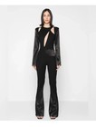 MANIERE DE VOIR Jumpsuit Catsuit Contrast Panel Cut Outs Long Sleeve Club XS S/M — photo 2