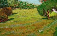 Hand-painted Oil Painting Vincent van Gogh Sunny Lawn in a Public Park
