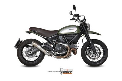 MIVV Ghibli stainless steel exhaust for Ducati Scrambler 800 2015 - 2020 NEW Top
