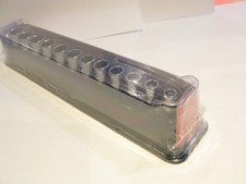 Snap-on 12pc 38 Drive Metric 12 Point Semi Deep Socket Set 212fmsya
