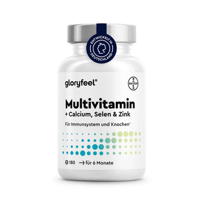 Multivitamin + Mineralien - Immun-Support* im Halbjahresvorrat - 180 Tabletten 