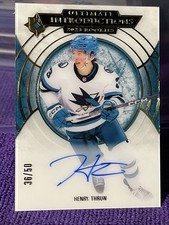 2023-24 Ultimate Collection Introductions Gold /50 Henry Thrun Rookie Auto RC