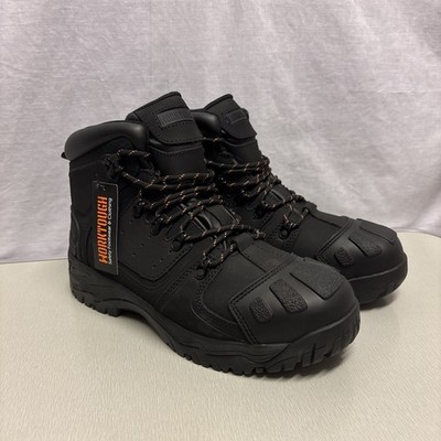 Worktough Ridgeway Sicherheitsstiefel wasserdicht schwarz Größe 9 EU 43 NEU UVP 90£