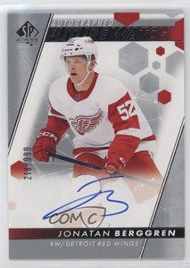 2022-23 SP Authentic Future Watch /999 Jonatan Berggren #171 Rookie Auto RC