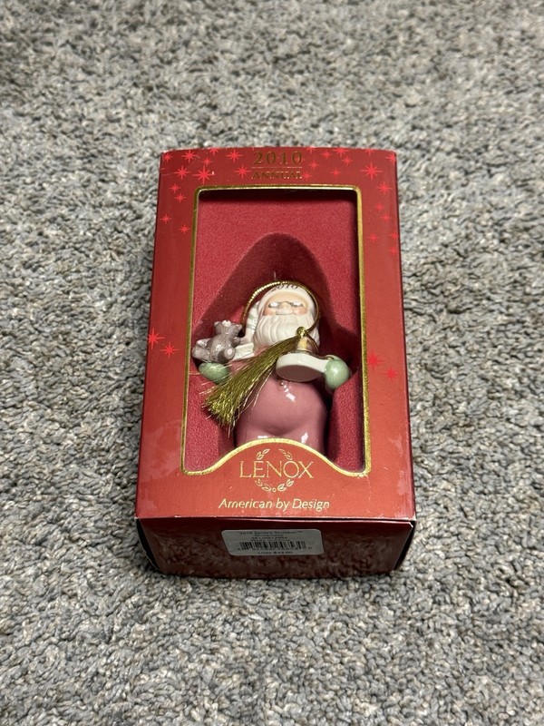 LENOX 2010 Annual SANTA Ornament in BOX Santa's Slumber- Collectables!