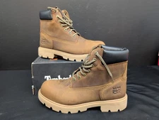 Timberland Pro Sawhorse 6" Composite Safety Toe Men's Boots US 9W Dark Brown