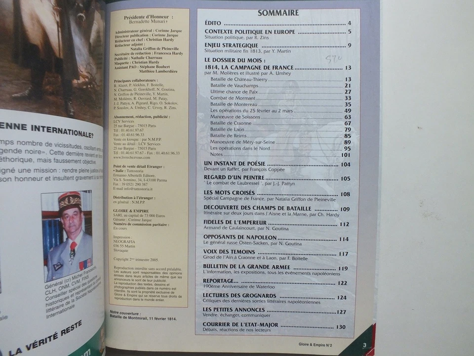 Gloire & Empire Revue N°2: 1814, La Campagne de France - Image 2 of 4