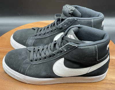 Nike SB Blazer Charge Mid Men Size US 7.5 Black White Basketball Shoes D7