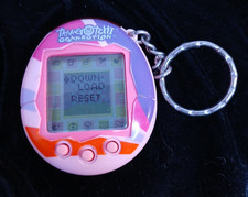 Rare Bandai 2004 Tamagotchi Connection V2 Pink Stripes Tested/New Battery Incl.