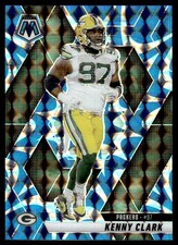 2025 Panini Mosaic Reactive Blue Kenny Clark Green Bay Packers #84 Prizm