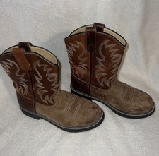 Smoky Mountain Boots Round Toe Boys Western 2470C Size 2 R Cowboy Leather
