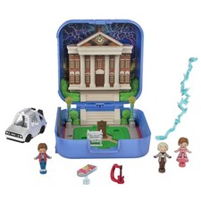 NEW Sealed Polly Pocket Back to the Future Compact JCC20 DeLorean Marty Doc