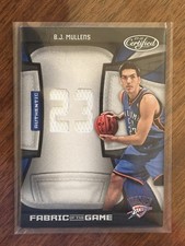 2009-10 Panini Certified Jersey Number Byron BJ Mullens Rookie RC Patch /99