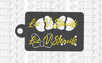 Mini Mouse Bow Combo Stencil