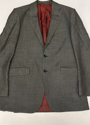 Herren Marks & Spencer Grau Wolle Blazer Maßgeschneidert Arbeit/Formelle Kleidung, 38  Brustumfang 