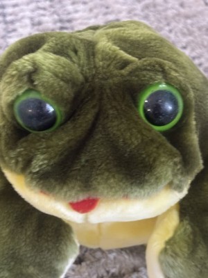Animal Express Frog Hand Puppet Vintage 1978 Plush Stuffed Animal 18 