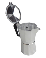 Espressokocher Aluminium 6 Tassen Espresso Mokkakocher Camping Kaffeebereiter