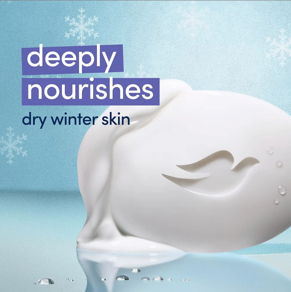 Dove Beauty Bar Cuidado de Invierno Edición Limitada Hidratante 3.75oz Elige 1-16 Barras Foto 2 de 4