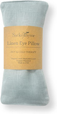 Organic Linen Eye Pillow - Lavender Flaxseed for Relaxation, Yoga, Stress Reli