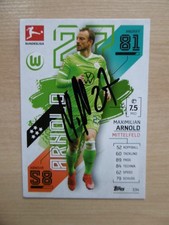 Maximilian Arnold autograph signed TC Topps Bundesliga "VFL Wolfsburg 2021/22"