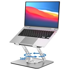Laptop Stand for Desk Adjustable Computer Stand with 360 Rotating Base Ergono...