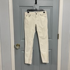 Vineyard Vines Corduroy Pants Women s 2 Skinny Tapered White Prep 2P0177 2015