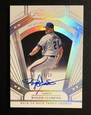 2024 Panini Flawless Moments Roger Clemens On Card Auto /15 #FMR-RC Toronto