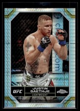 Justin Gaethje 2024 Topps Chrome UFC Prism Refractor Card #104