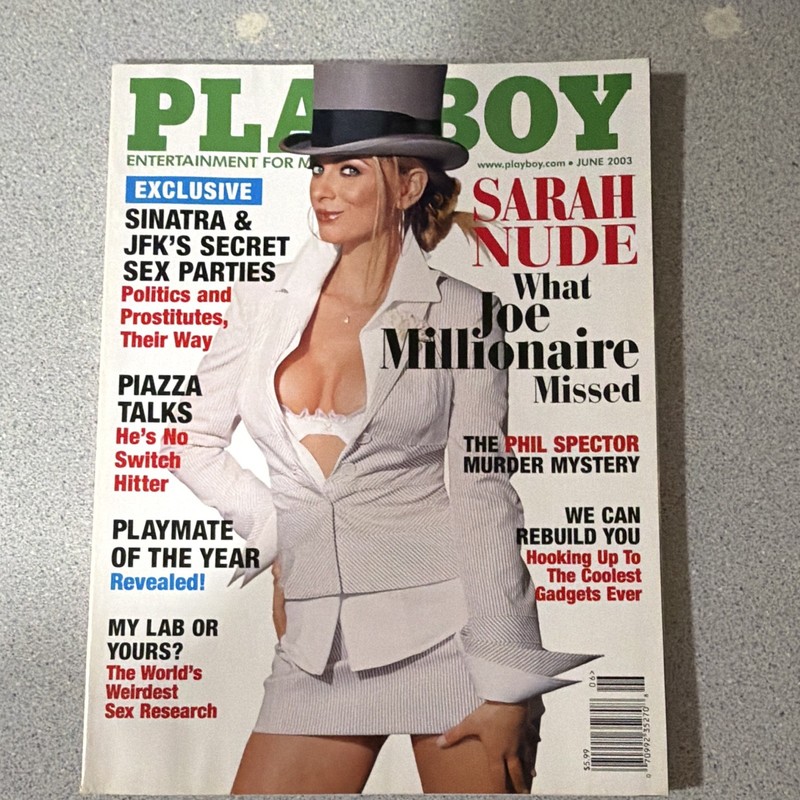 Playboy Magazine June 2003 Illustrated English Monthly Sarah Nurse Cover