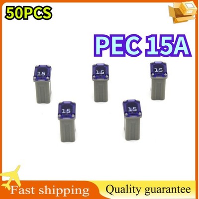 50PCS Pacific PEC 15A Mini Box Shaped Fuses Square Shaped For trucks cars