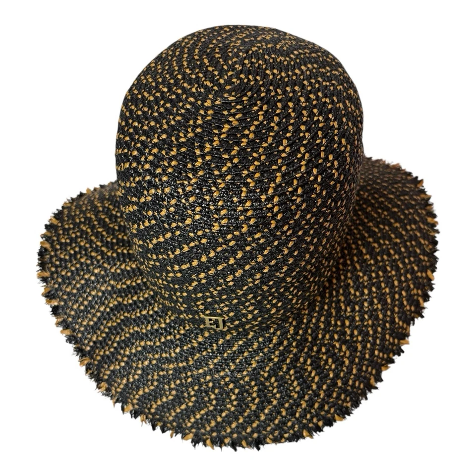 Eric Javits сплетенный Squishee ведро шляпа черный пятна женщин один размер - Изображение 2 из 4
