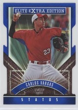 2015 Panini Elite Extra Edition Status Blue Die-Cut /100 Carlos Vargas #188 1b4