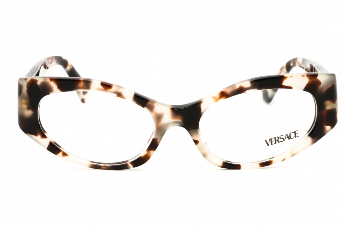 NEW Versace VE3369 5498 Havana Grey 51mm Eyeglasses thumbnail 2