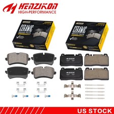 6P2700169 Front and Rear Ceramic Brake Pads w/Hardware for 2013-2017 Audi Q5