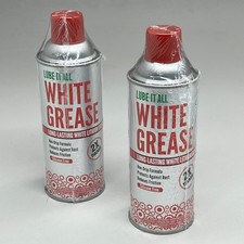 LUBE-IT ALL 2 PACK Long Lasting Premium White Lithium Grease 11oz WG16