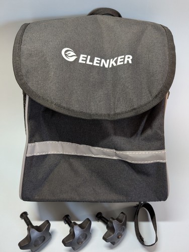 ELENKER Knee Scooter Storage Bag Basket w/ Mounting Knobs Replacement Part