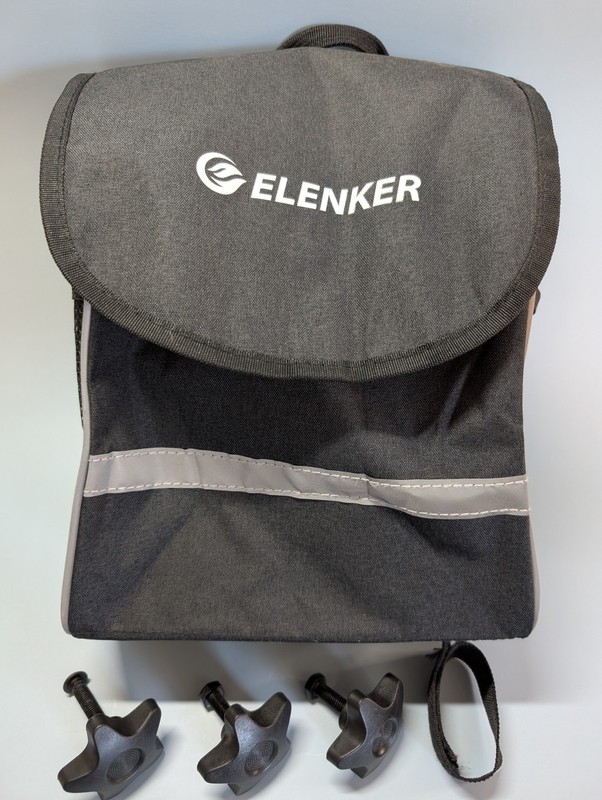 ELENKER Knee Scooter Storage Bag Basket w/ Mounting Knobs Replacement Part