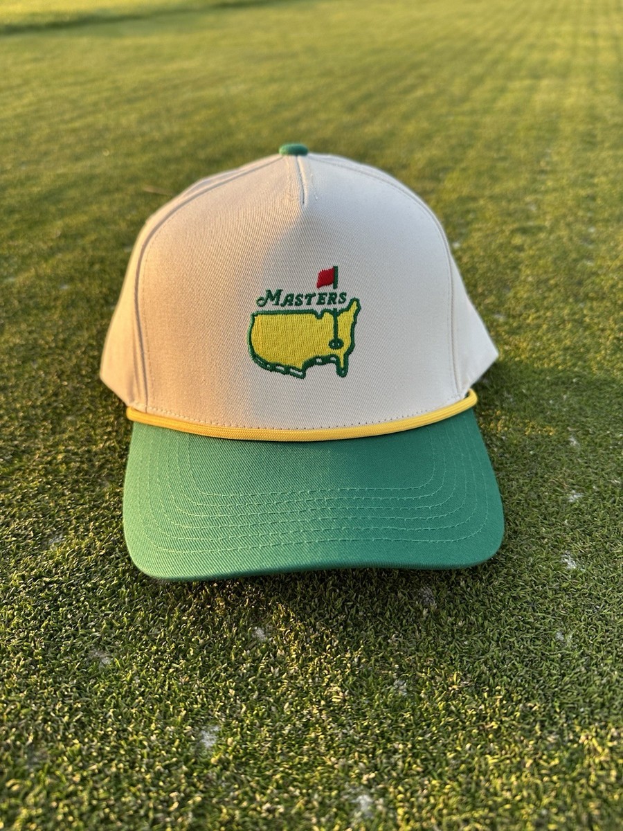 Casquette Vintage Augusta Masters Derby - Verte, Toile, Réglable - Fabriquée Aux USA