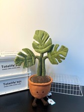 Jellycat Amuseable Fluffy Monstera Plant Plush Doll Gift Kids Toy 17in