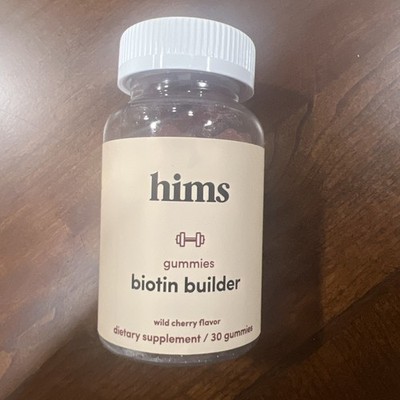 Hims Biotin Builder Wild Cherry Flavor 30 Gummies New  Exp: 7/ 2027
