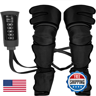 Serenelife Air Compression Leg Massager Full Leg Massager Heat And Compression