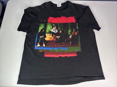 Led Zeppelin 1990 Single Stich Band Tee T Shirt Hanes Distressed Men s Sz XL