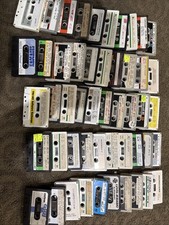 Vintage Lot of 50 Computer Program Cassette Tapes TRS-80, Data, Software