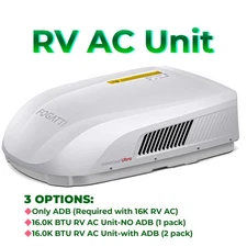RV Air Conditioner 16000 BTU Heat Pump+Cooling Non-Ducted Rooftop Camper AC Unit