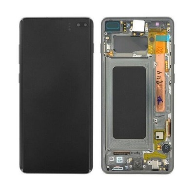 Original Samsung Galaxy S10 Plus G975F Display Bildschirm Touch Rahmen Schwarz