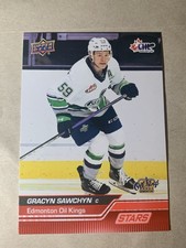 Gracyn Sawchyn Rookie STAR RED 2023-24 Upper Deck CHL Hockey #309 Edmonton Oil