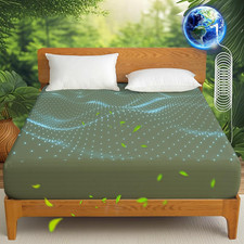 King Grounding Sheets - 10 Silver Fiber 90 Organic Cotton, Deep Pocket