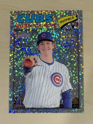 2026 Topps Heritage Owen Caissie Rookie Silver Sparkle Parallel Cubs #360 SP