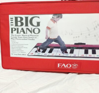 Piano Musical Playmat FAO Schwarz The Big Iconic  70'' Tested Working 